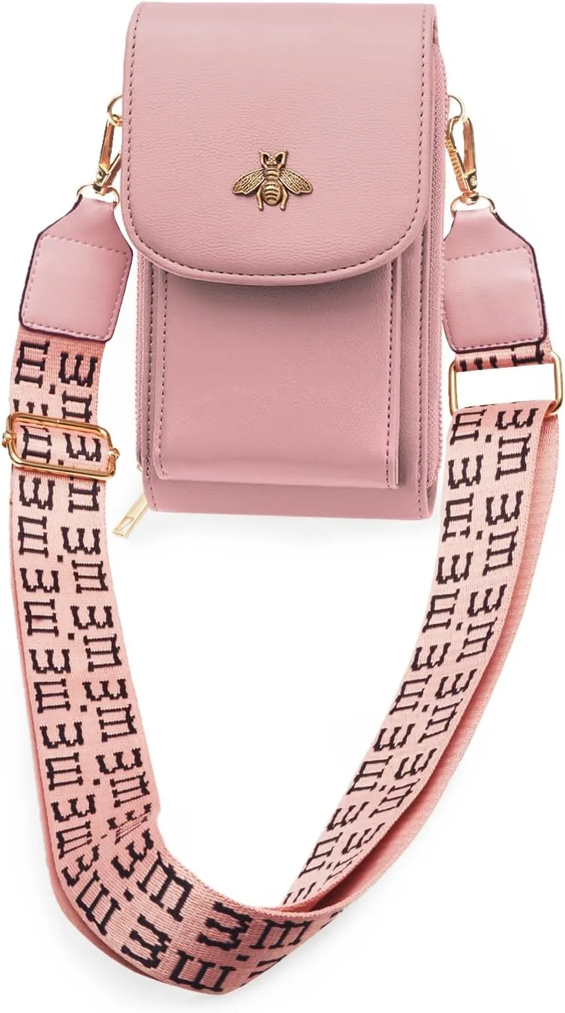 CrossBody Bags with Touchscreen Cell Phone Purse Window Zipper Pocket,RFID Blocking Card Holder iPhone bag for Women