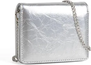 Crossbody Purse，Women Fashion Small Purse Evening Bag with Crossbody Chain PU Leather Portable Coin Purse Lipsticks Earphone Organizers
