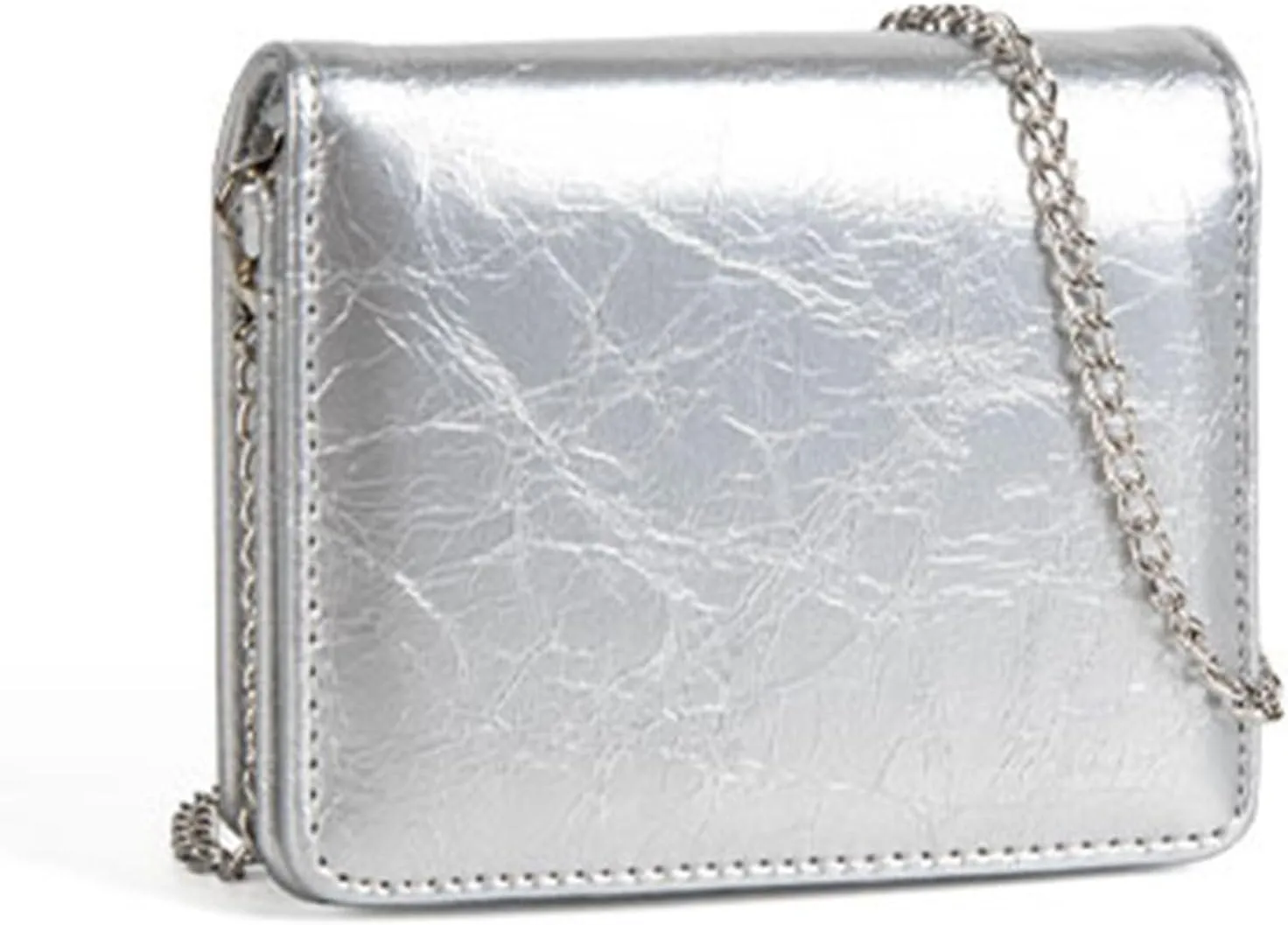Crossbody Purse，Women Fashion Small Purse Evening Bag with Crossbody Chain PU Leather Portable Coin Purse Lipsticks Earphone Organizers