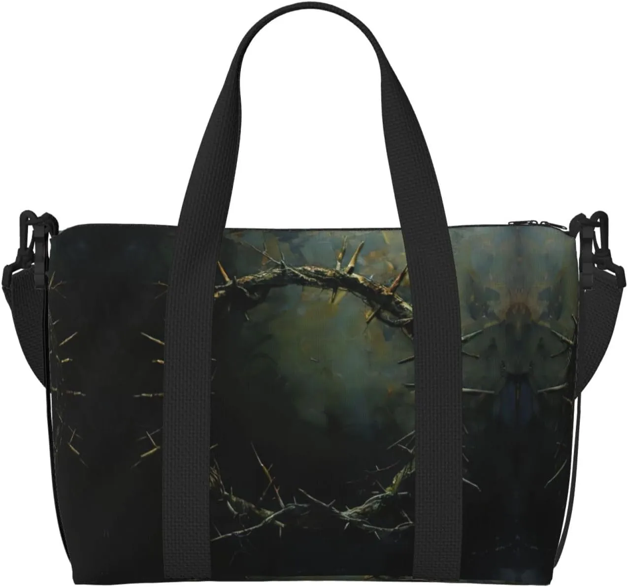 Crown Of Thorns Print Versatile Travel Duffel Bag,The Companion For Business And Personal Trips