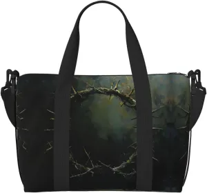 Crown Of Thorns Print Versatile Travel Duffel Bag,The Companion For Business And Personal Trips