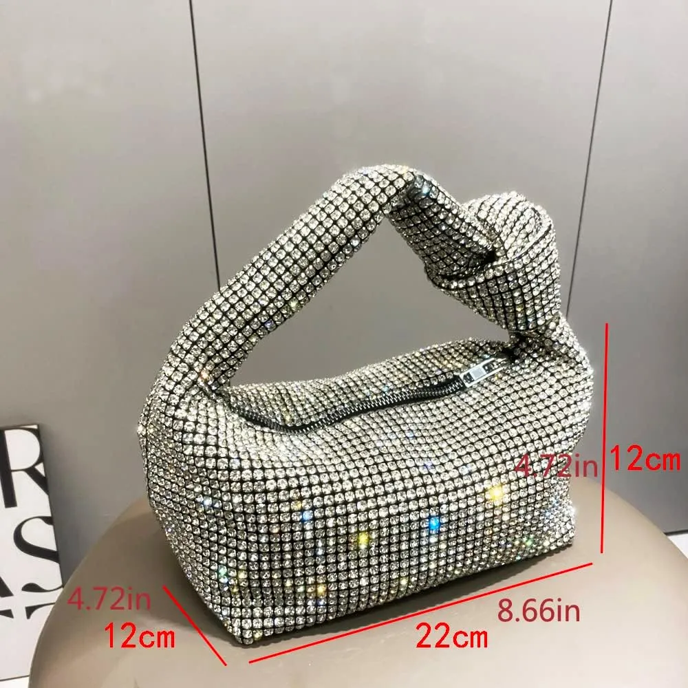 Crystal Full Rhinestone Evening clutch Bag Women's Handbags Purses Top Handle bag for Party