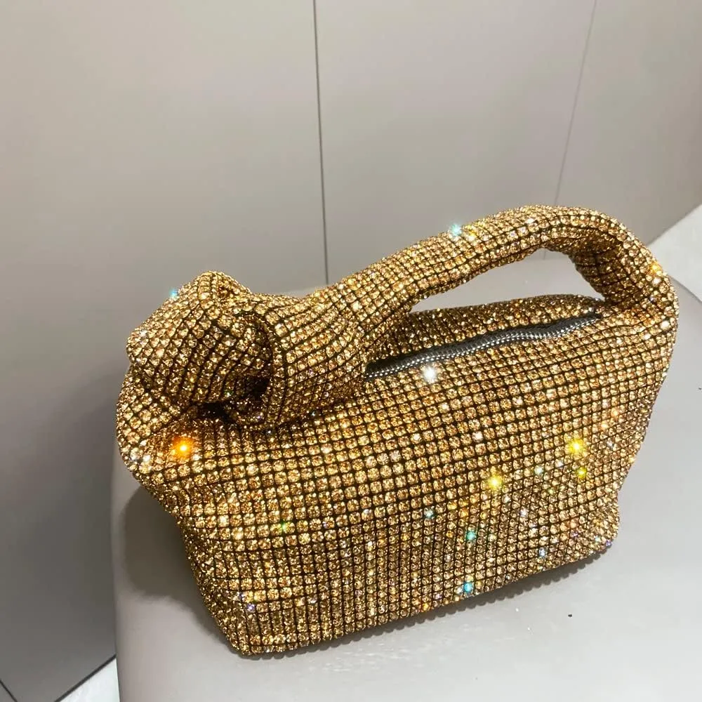 Crystal Full Rhinestone Evening clutch Bag Women's Handbags Purses Top Handle bag for Party