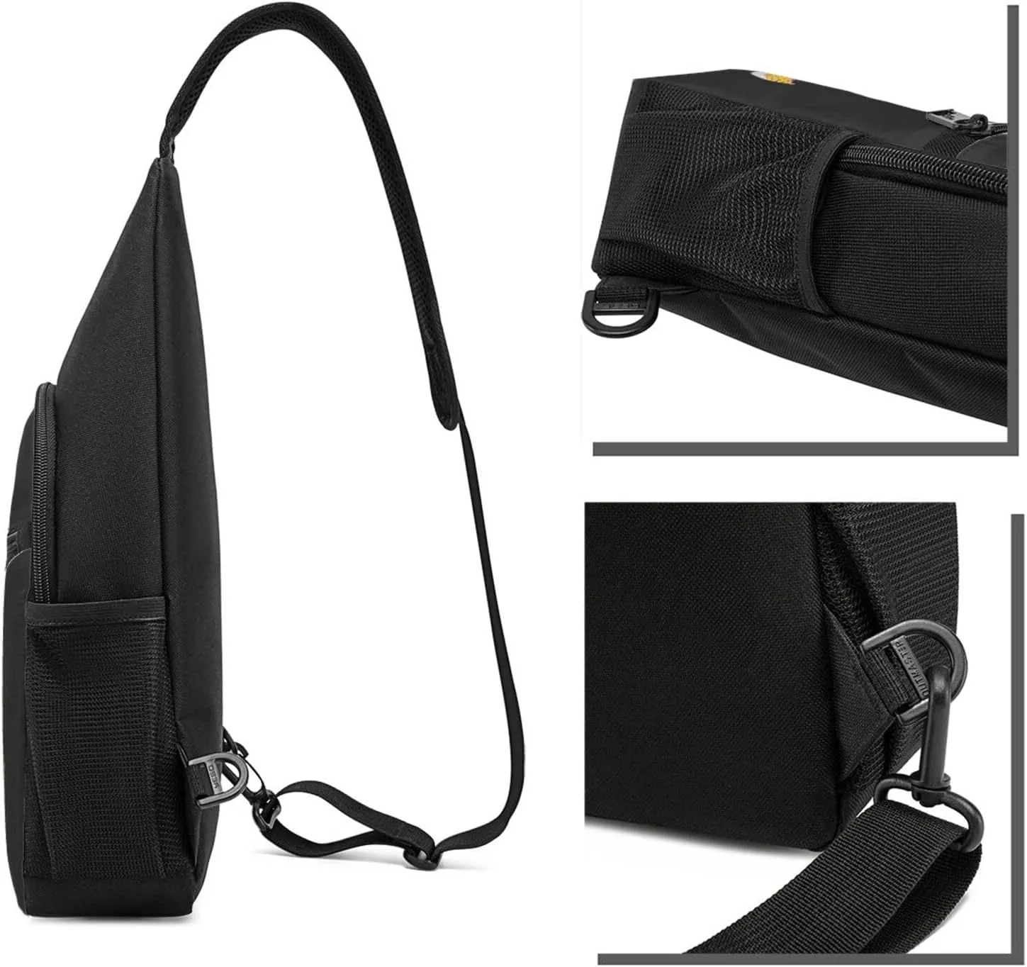 Cute Gecko Lizard Drinking Unisex Chest Bag Lightweight Crossbody Shoulder Bag Travel Pocket