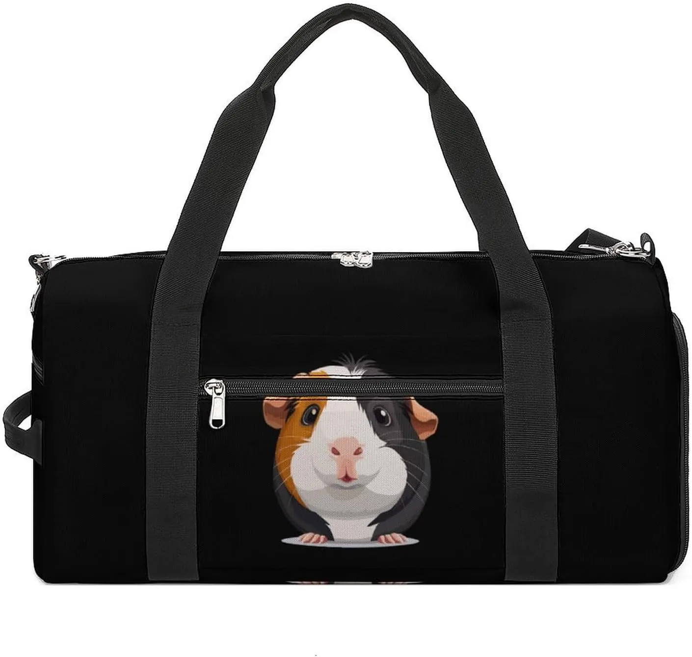 Cute Guinea Pig Sports Gym Bag for Men Women Travel Duffel Bag with Shoulder Strap
