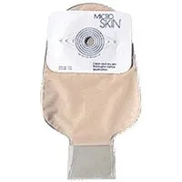 Cymed 81300F 11 inch Drainable Colostomy Cut-to-fit Pouch with MicroSKin Adhesive Barrier - up to 1(3/4) inch (45 mm), With MicroDerm thin washer, Filter, Transparent, Box of 10 pouches