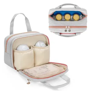 Damero Wearable Breast Pump Bag Compatible With Elvie, Willow and Momcozy, Carrying Bag for Wearable Pumps, Bottles, Parts and Ice Pack, Patent Design