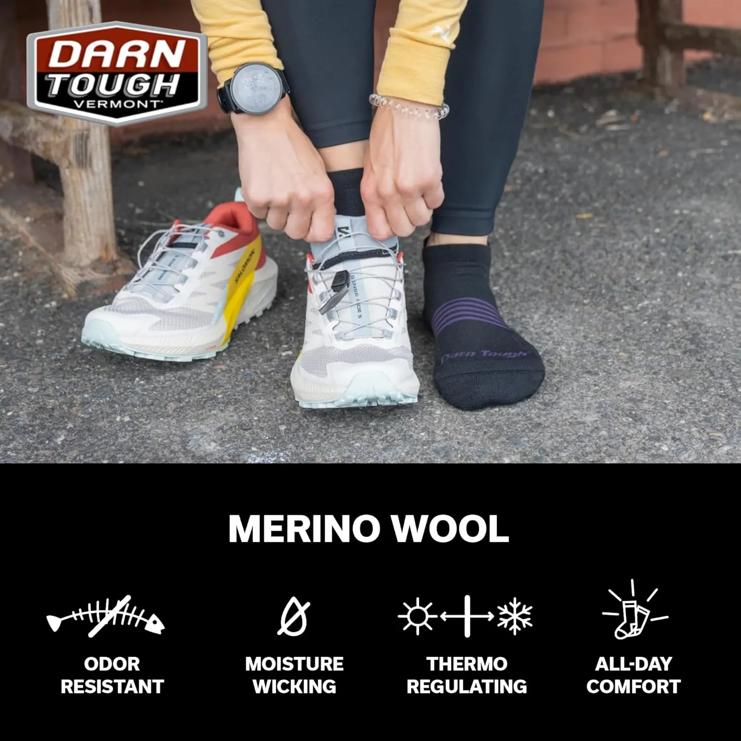Darn Tough Women's Element No Show Tab Lightweight Sock (Style 1112) -