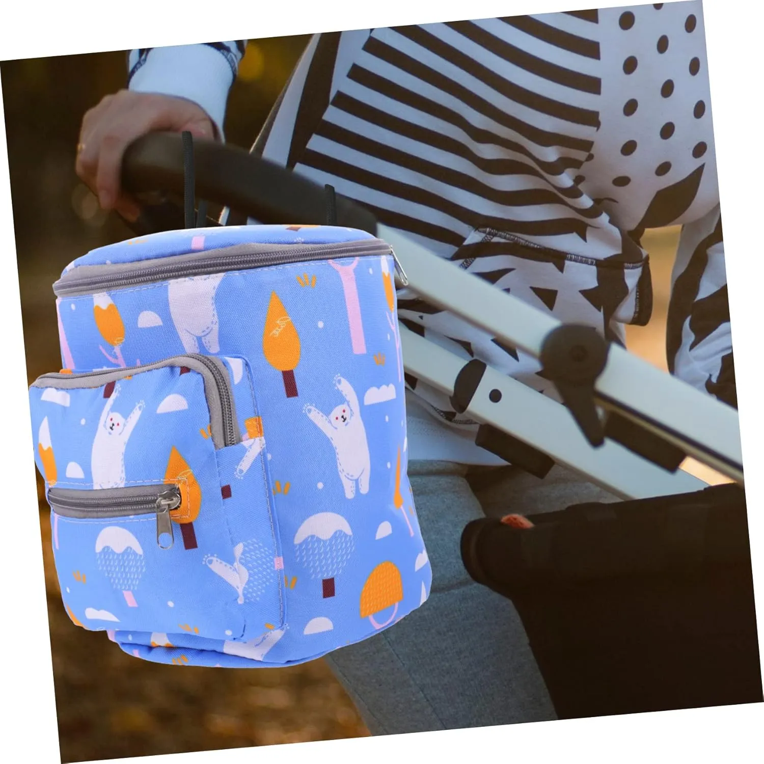 DECHOUS Mother and Duffel Bag Bottles Bag Travel Tote Bags Bottle Drying Rack Changing Bags Swaddle Carrier Food Items Cot Bins Oxford Cloth