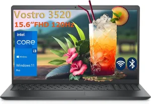Dell Vostro 3520 15 15.6" 120Hz FHD Business Laptop Computer, 12th Gen Intel 6-Core Processor (Beat i5-1135G7), 16GB DDR4 RAM, 512GB PCIe SSD, WiFi, Bluetooth, RJ45, HDMI, Carbon Black, Windows 11 Pro