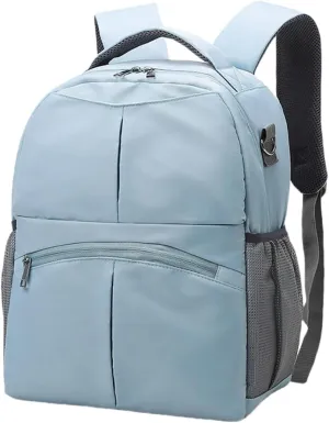 Diaper Bag Backpack for Women Large Capacity with Insulated Pockets, Oxford Cloth Diaper Bag for Mom and Dad (Blue)