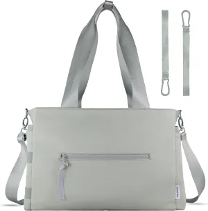 Diaper Bag Tote, Neoprene 100% Waterproof, Shoulder Strap and Clips, Large Mommy Bag, Maternity Travel Baby Bag