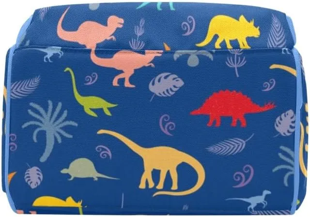 Dinosaur Silhouettes Personalized Diaper Bag Backpack,Custom Name Multi Function Diaper Backpack Baby Nappy Bag Mommy Bag Gift