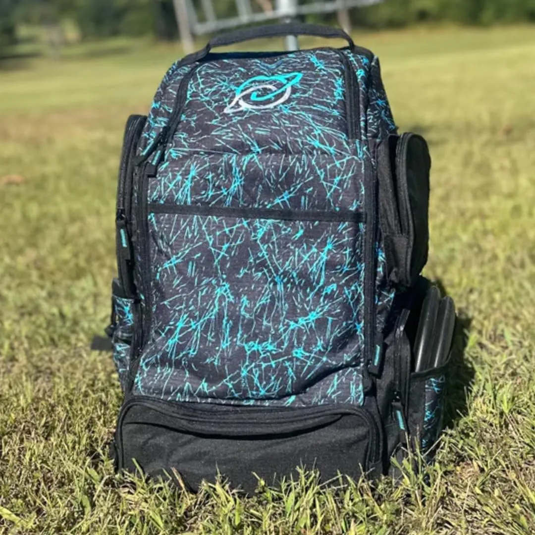 Discology Disc Golf IZZO Bag - Disc Golf Backpack - 22  Disc Capacity - Large Storage Capacity - Durable, Water and Tear Resistant - Pro Quality Built to Last - All Day Comfort on the Course