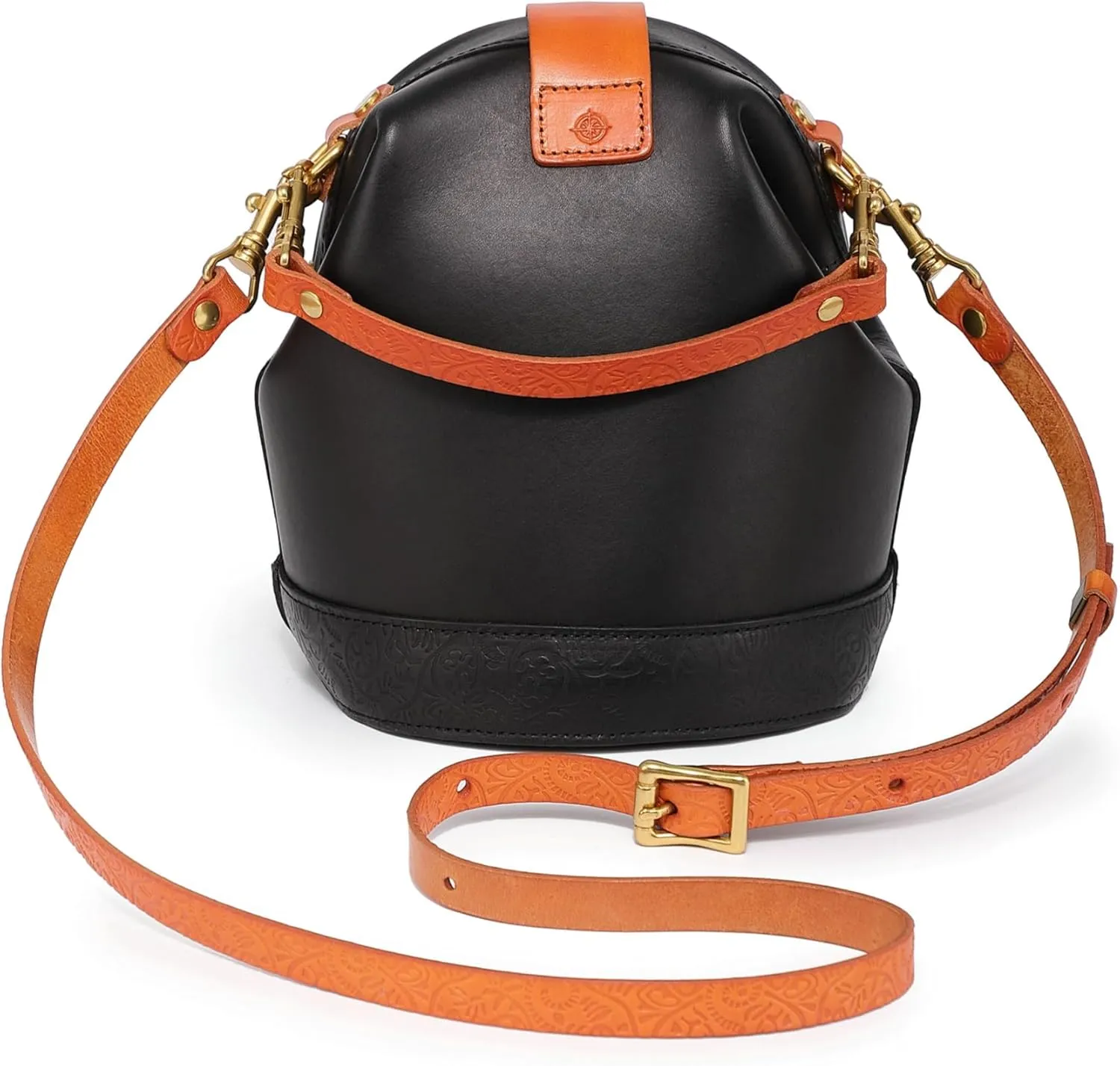 Doctor Bucket Crossbody Handbag | Luxurious and Versatile Bag for Women | Genuine Cowhide Leather