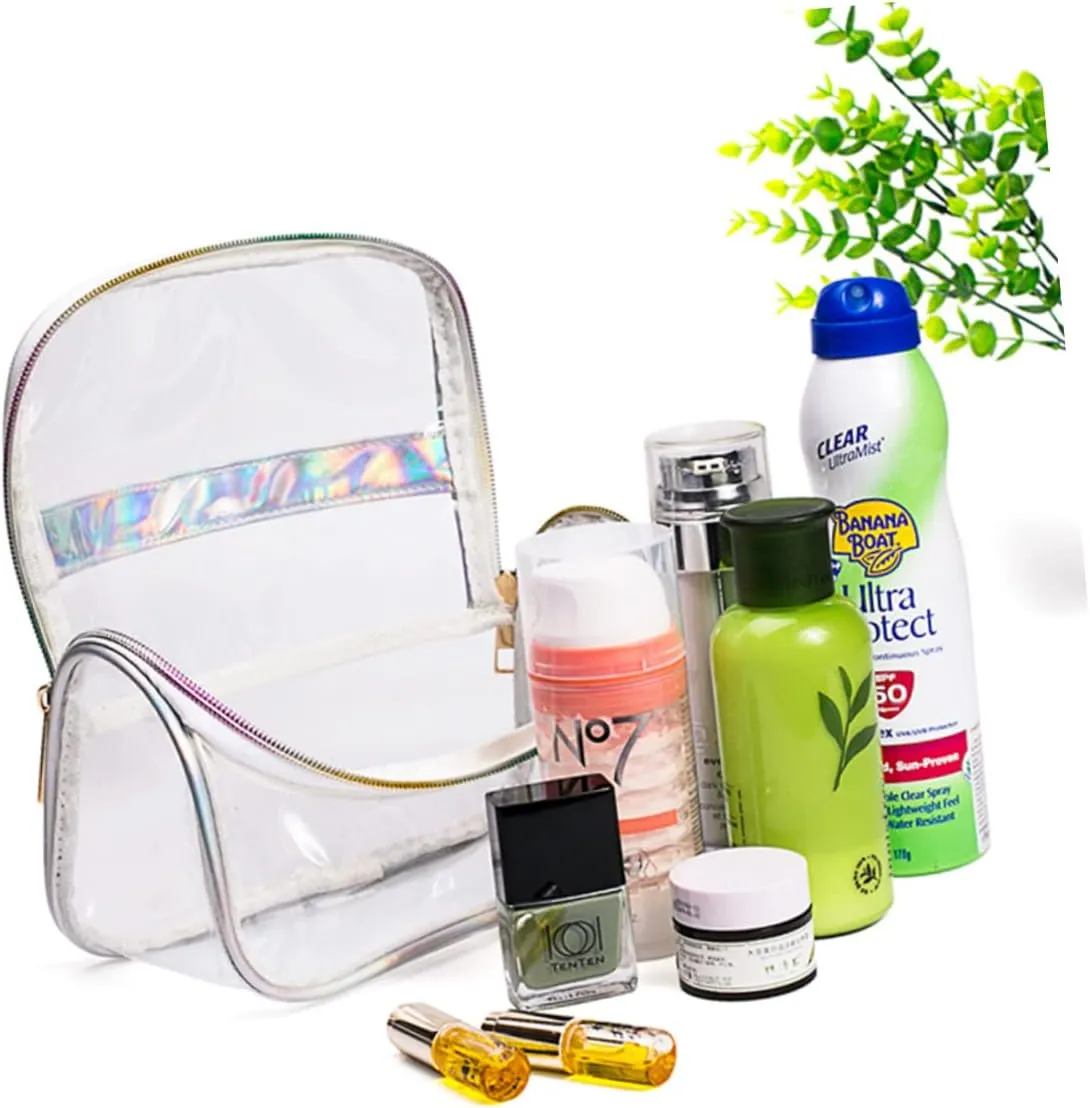 DOITOOL Cosmetic Bag Makeup Bags Makeup Case Large Clear Toiletry Bag Wash Bag Storage Bag Marbling Travel, As Shown, S