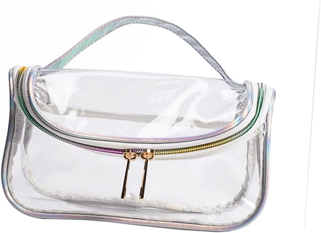 DOITOOL Cosmetic Bag Makeup Bags Makeup Case Large Clear Toiletry Bag Wash Bag Storage Bag Marbling Travel, As Shown, S