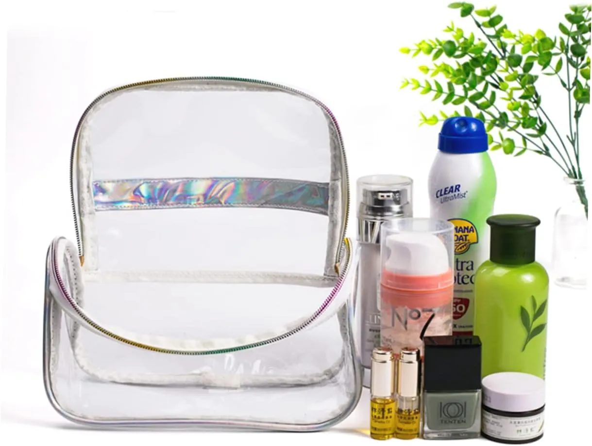 DOITOOL Cosmetic Bag Makeup Bags Makeup Case Large Clear Toiletry Bag Wash Bag Storage Bag Marbling Travel, As Shown, S