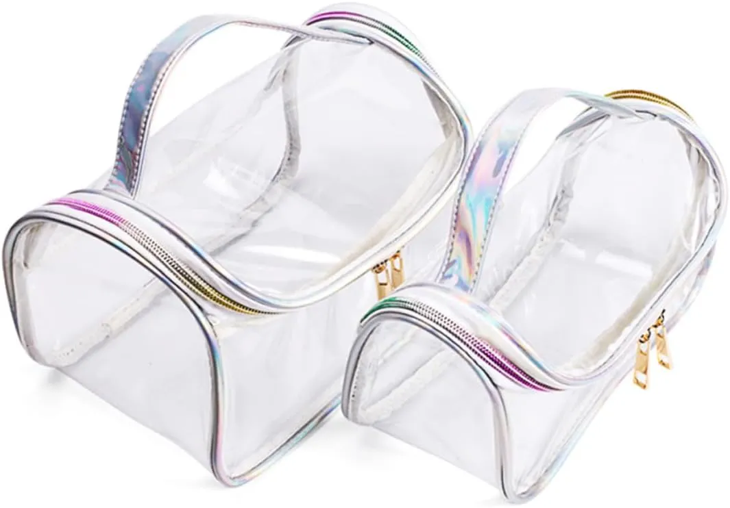 DOITOOL Cosmetic Bag Makeup Bags Makeup Case Large Clear Toiletry Bag Wash Bag Storage Bag Marbling Travel, As Shown, S