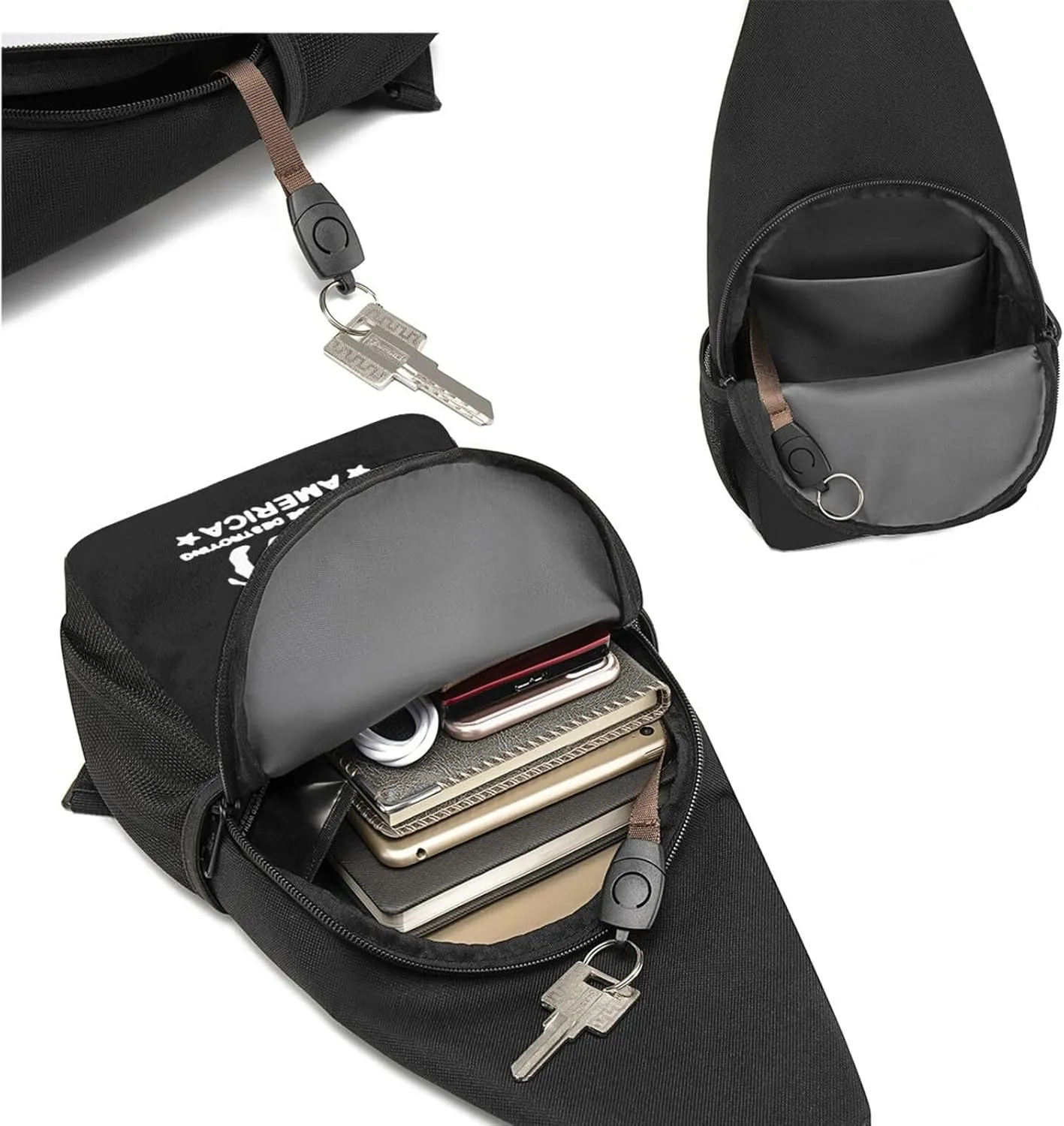 Donkey Pox The Disease Destroying America Unisex Chest Bag Lightweight Crossbody Shoulder Bag Travel Pocket Black