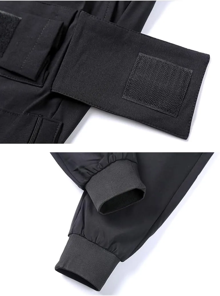 DUDHUH Cargo Pants for Men Techwear Hip Hop Harem Pants Streetwear Fashion Men’s Tactical Track Jogger Pants