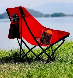 DULAI Outdoor leisureOutdoor Folding Chair Fishing Chair Sketch Maza Moon Chair Reclining Chair Beach Chair Outdoor Back Chair