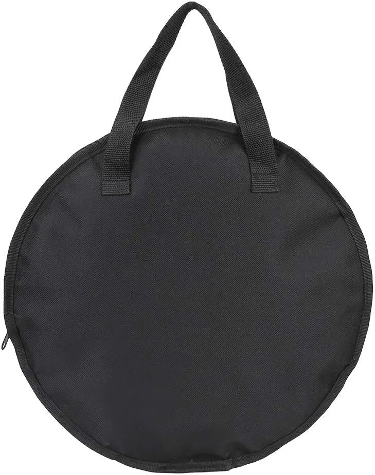 Dumb Drum Bag,Portable 12 Inch Dumb Drum Practice Pad Bag Black Oxford Cloth Carrying Bag Case