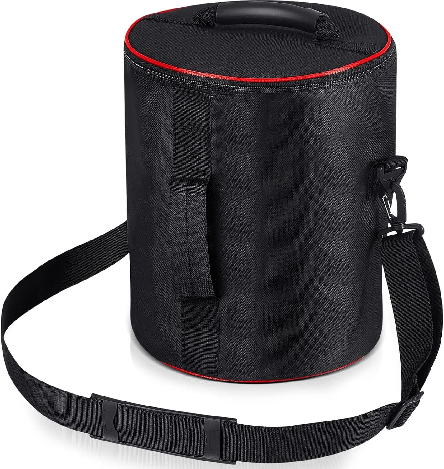 Dunzy Waterproof Puck Bag - Large Capacity Hockey Carrier for 50 Pucks, Black