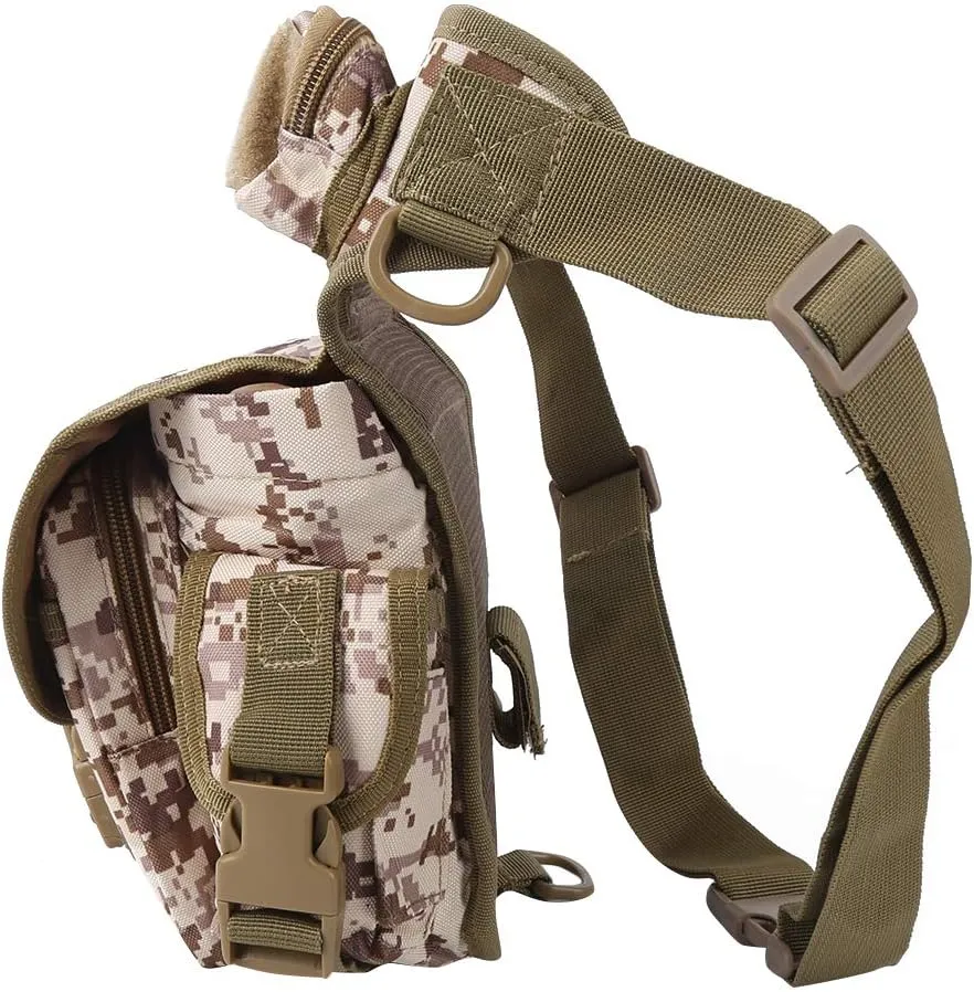 Durably 900D Water Oxford Cloth Drop Leg, Tear and, Humanized Storage Space, Ideal for Sports, Leisure, Travel, Multifunction Photography and (Desert Digital (spot) One Size)