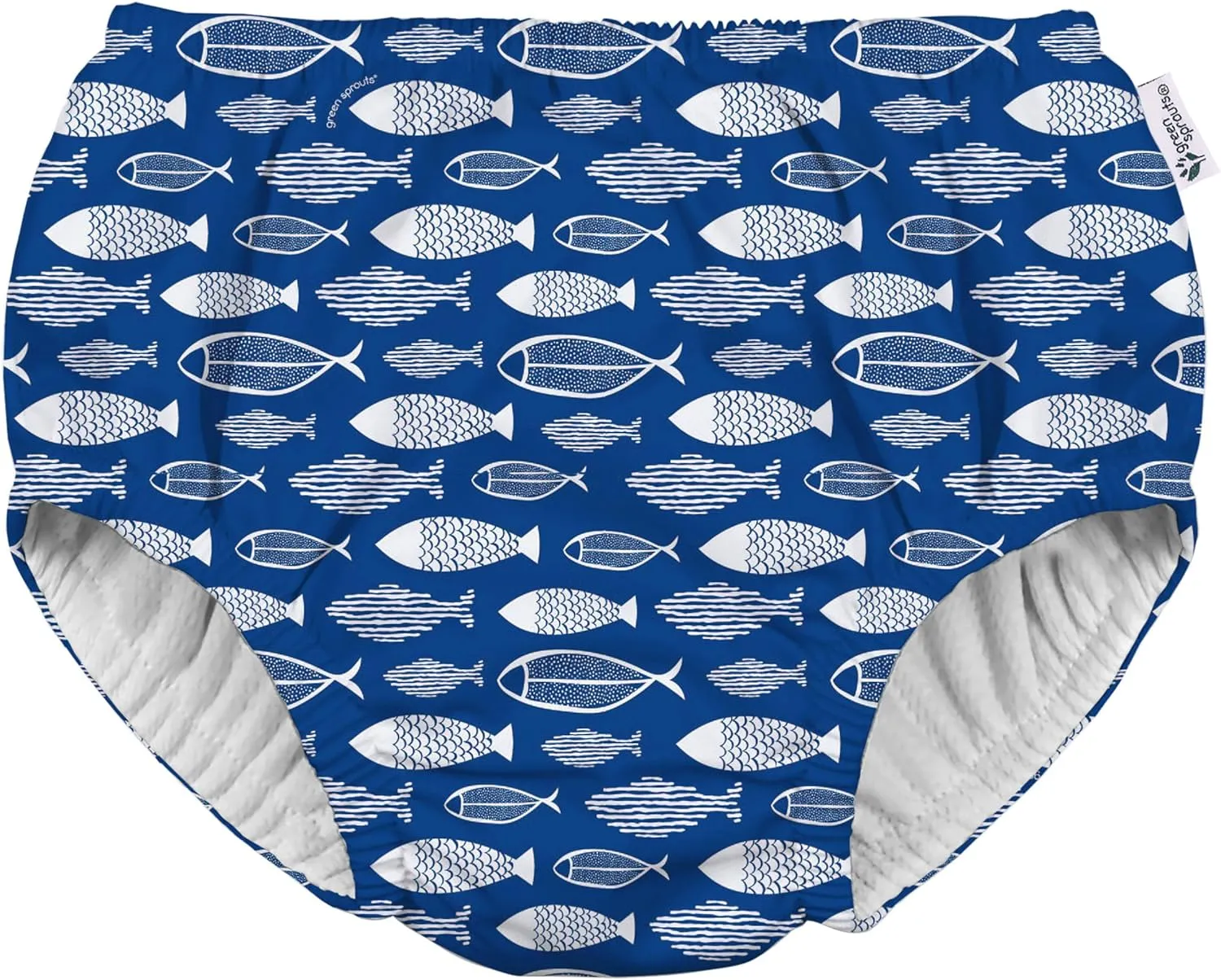 Eco Pull-Up Swim Diaper - Blue Fish - 24mo
