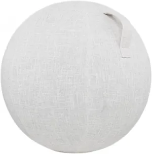 EKDJKK Balance Ball with Handle & Protective Skin, Foldable & Lightweight, Anti-Scratch - Beige, 55cm