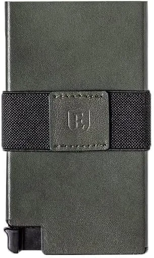 Ekster Senate Cardholder Wallet for Men | Slim Card Holder for Men w/RFID Blocking Layer | Minimalist Wallet w/Push Button for Quick Card Access | Juniper Green