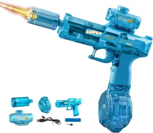Electric Water Gun for Kids Adults,Water Blaster Squirt Guns with Flashing Muzzle,Range up to 32ft