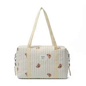 Embroidered Mom Bag Diaper Organiser Case Strollers Hanging Handbag Fashionable Mother Baby Shoulder Bag