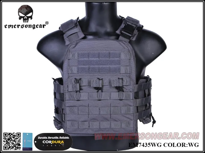 Emerson Gear Navy Cage Style Tactical Vest - Wolf Grey