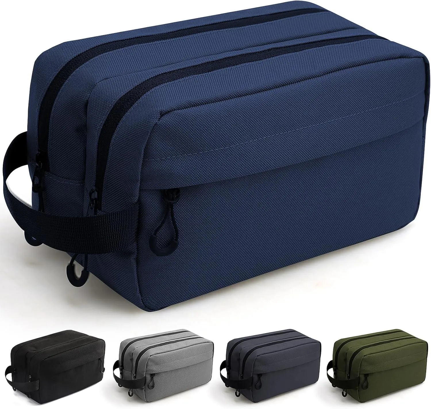 emissary Men's Travel Toiletry Bag, Water Resistant Travel Bathroom Bag Men's Shaving Kit, Dopp Kit for Men, Travel Kit Small Bags for Men, Shaving Bag for Travel Accessories - Blue
