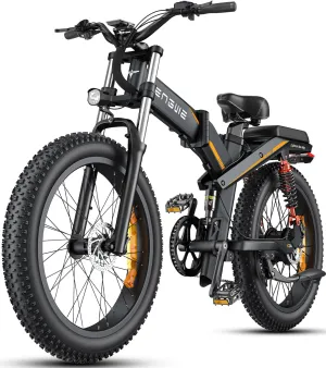 ENGWE X20 X24 Fat Tire Electric Bike, 1000W(Peak) Motor Ebike for Adults,95 Miles 31MPH 20''24'' Mountain Ebike，48V19.2A(29.2Ah-Dual Battery Option),All Terrain