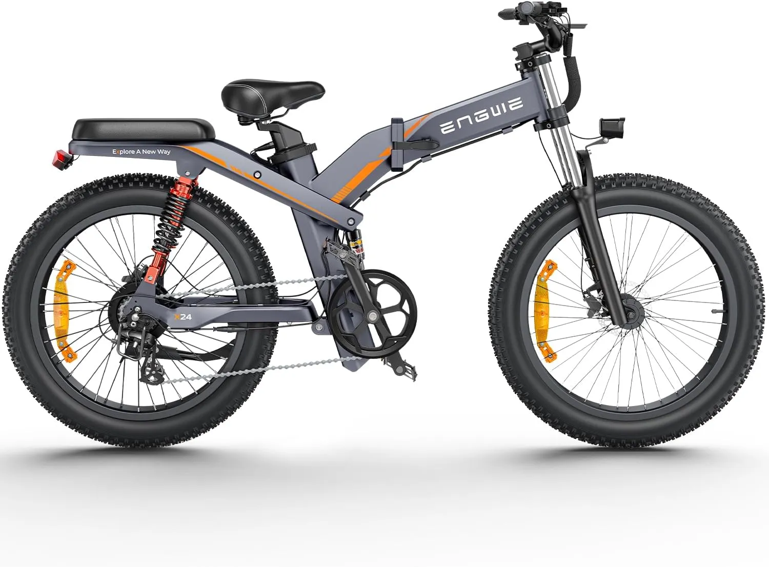 ENGWE X20 X24 Fat Tire Electric Bike, 1000W(Peak) Motor Ebike for Adults,95 Miles 31MPH 20''24'' Mountain Ebike，48V19.2A(29.2Ah-Dual Battery Option),All Terrain