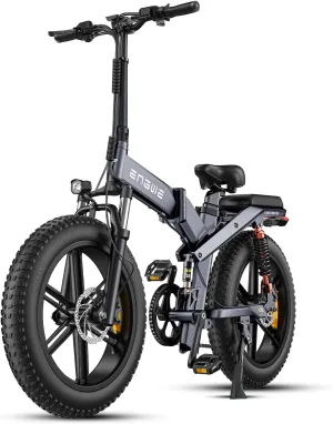 ENGWE X20 X24 Fat Tire Electric Bike, 1000W(Peak) Motor Ebike for Adults,95 Miles 31MPH 20''24'' Mountain Ebike，48V19.2A(29.2Ah-Dual Battery Option),All Terrain