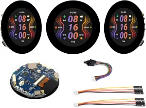 ESP32-S3 2.1inch Capacitive Touch Round Display Development Board, ESP32 with IPS Display 480×480 Pixels 262K Color, 32-bit LX7 Dual-Core Processor, Supports W-F-i & BLE