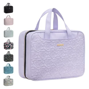 Everfun Hanging Travel Toiletry Bag for Women Traveling With Leakproof Compartment Makeup Cosmetic Organizer Dopp Kit Travel Accessories Essentials Must Have