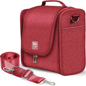 Extra-Large Collapsible Hanging Toiletry Bag - Wine Red