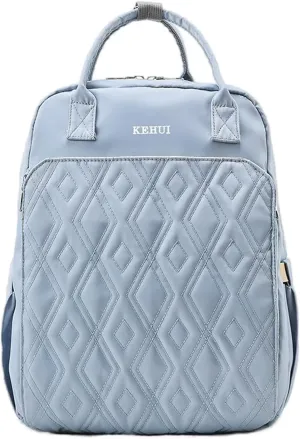 Fashion Diaper Backpack Waterproof Mommy Bag, Large Capacity Diaper Bag Travel Multi-functional Backpack Baby Boy Girl (Blue 3)