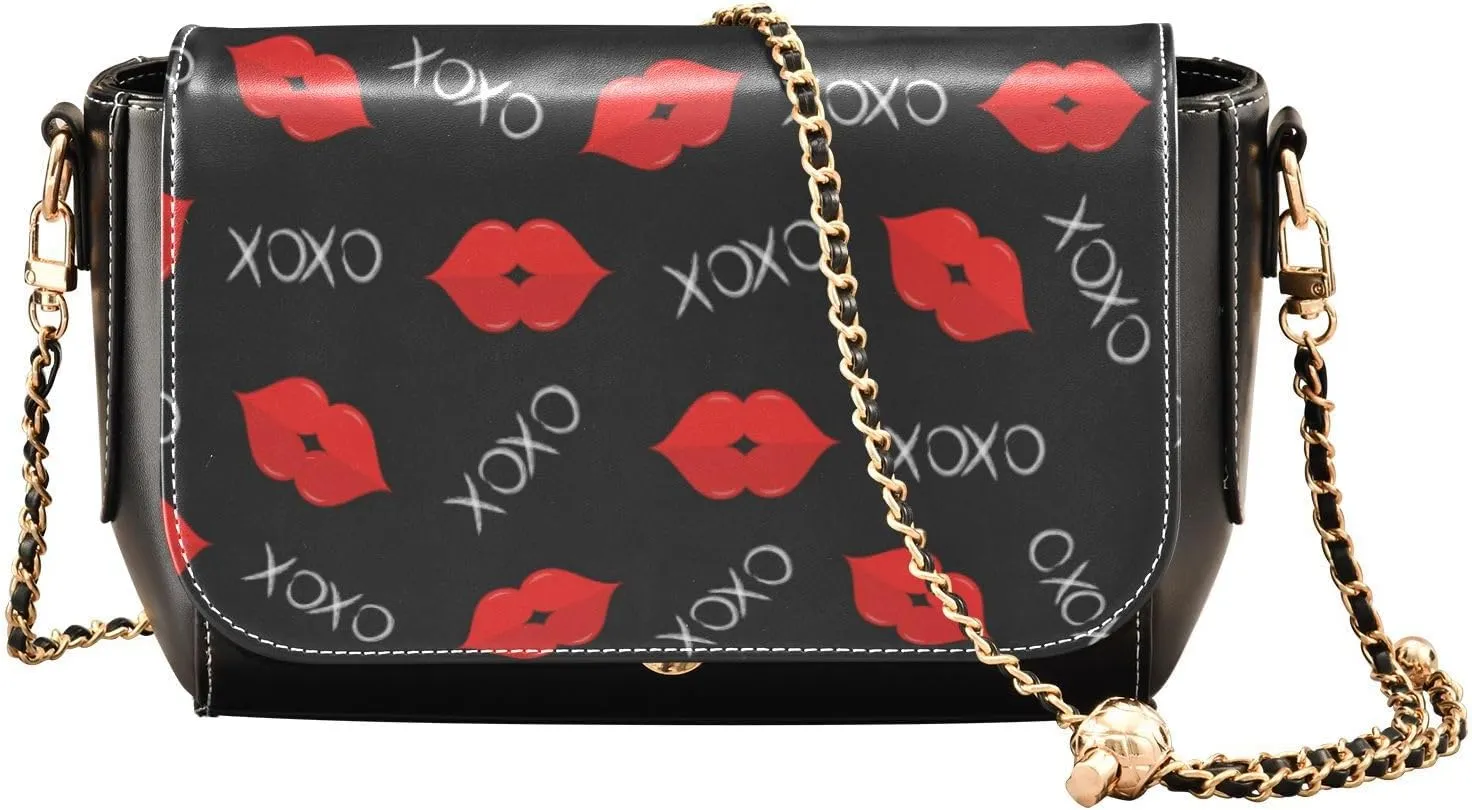 Festive Crossbody Handbag PU Leather Shoulder Bag Sturdy Travel Pouch Compact Chic Bag