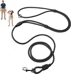 Fida Hands Free Dog Leash for Large Dogs Heavy Duty, Adjustable Crossbody/Waist Leash for Small/Medium/Large Dogs, Waterproof Hands-Free Dog Leashes for Running, Walking & Training(L, Black)