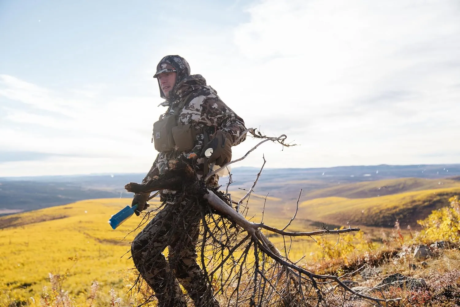 First Lite Tundra Brim Beanie - Warm Fleece Camo Hunting Hat