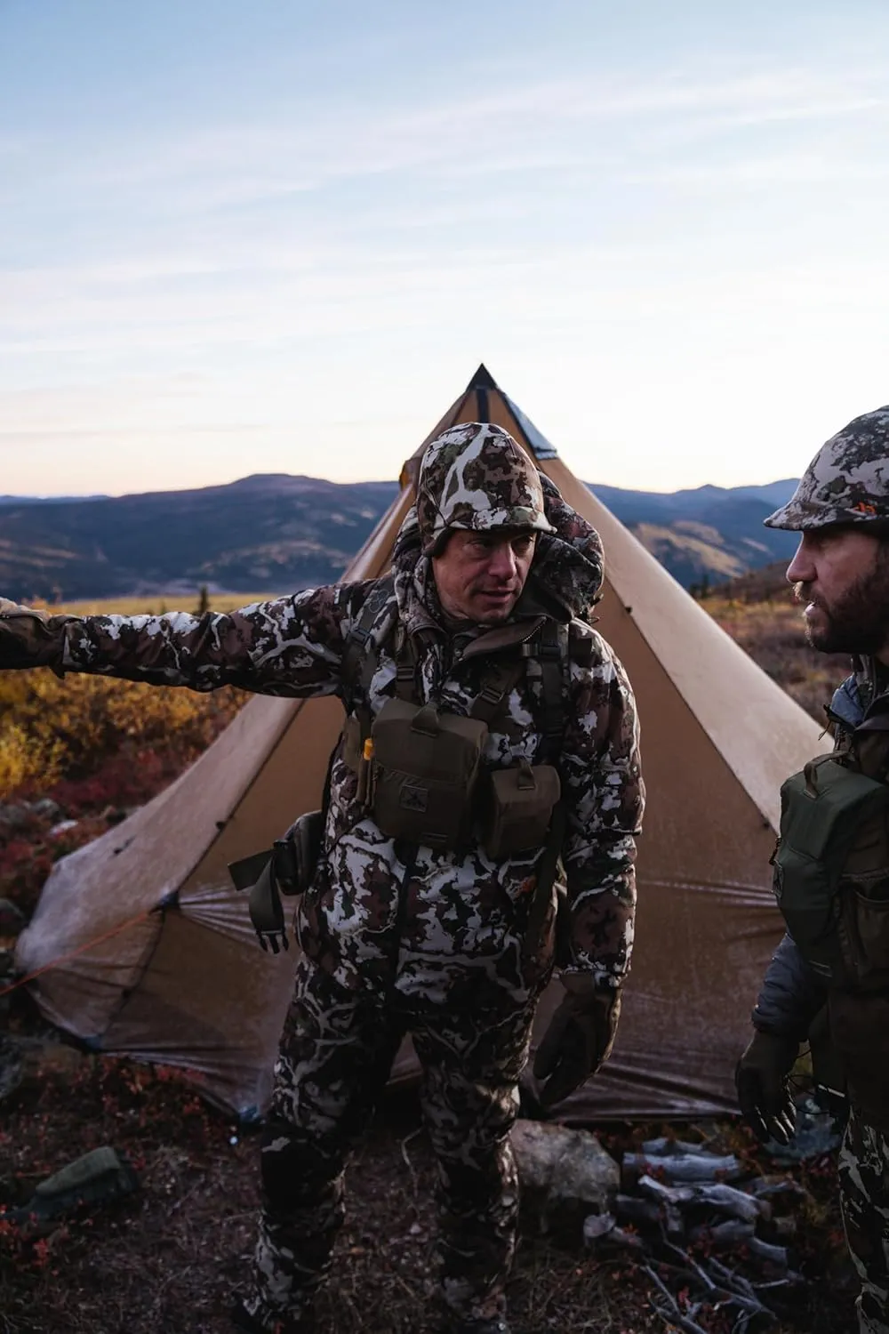 First Lite Tundra Brim Beanie - Warm Fleece Camo Hunting Hat