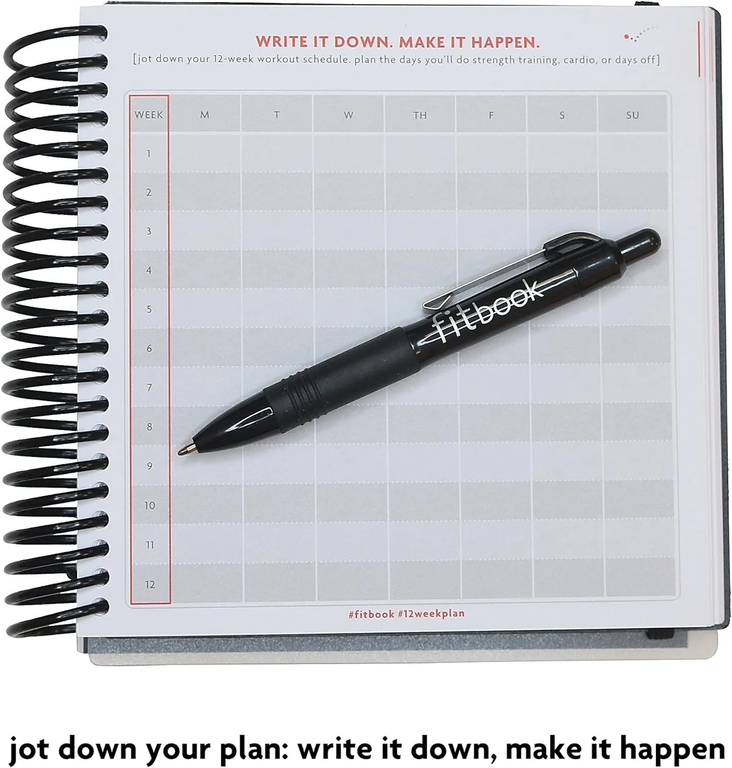 Fitlosophy Fitbook: 12 Week Fitness Journal and Planner for Workouts, Weight Loss and Exercise