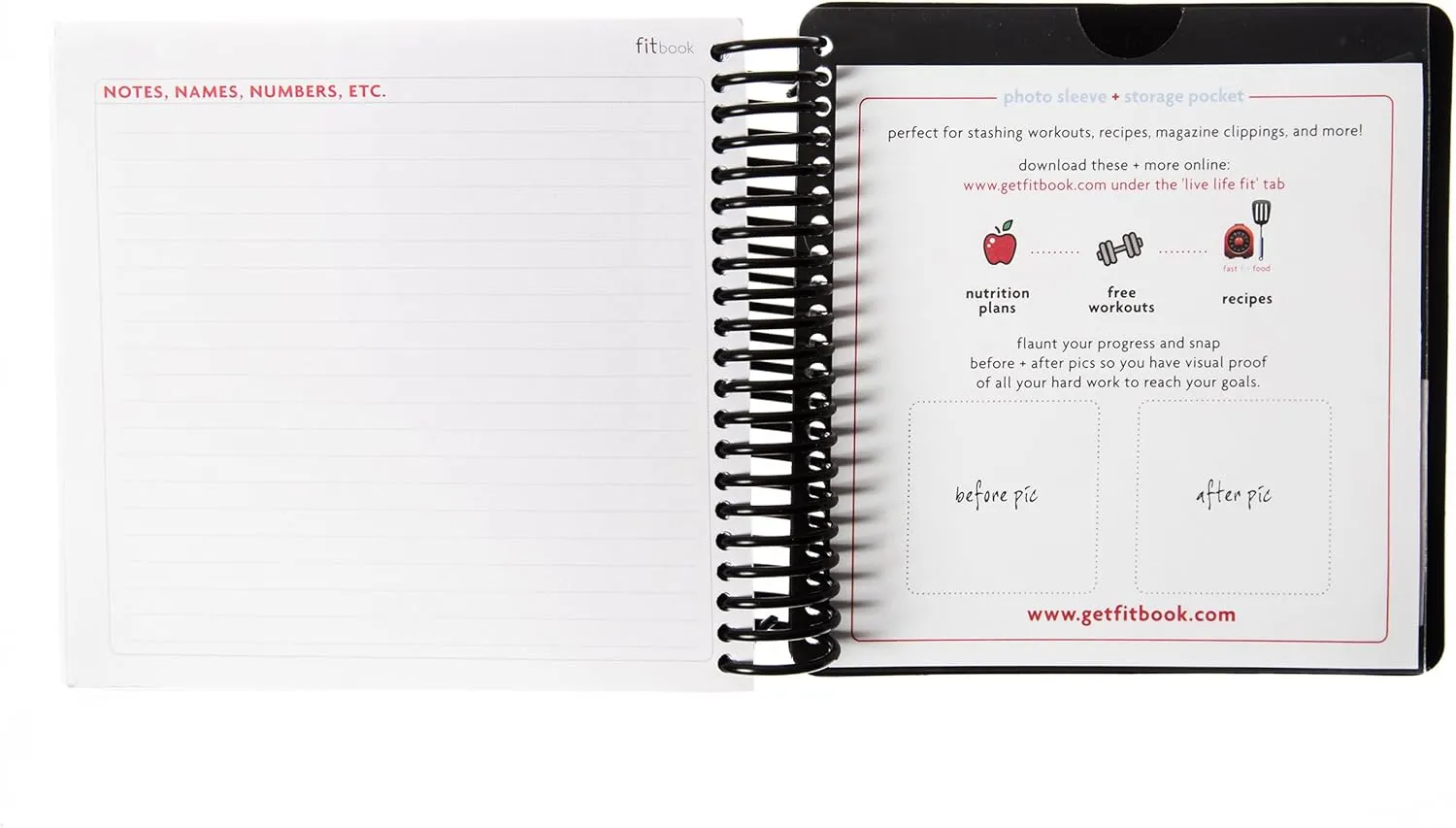 Fitlosophy Fitbook: 12 Week Fitness Journal and Planner for Workouts, Weight Loss and Exercise