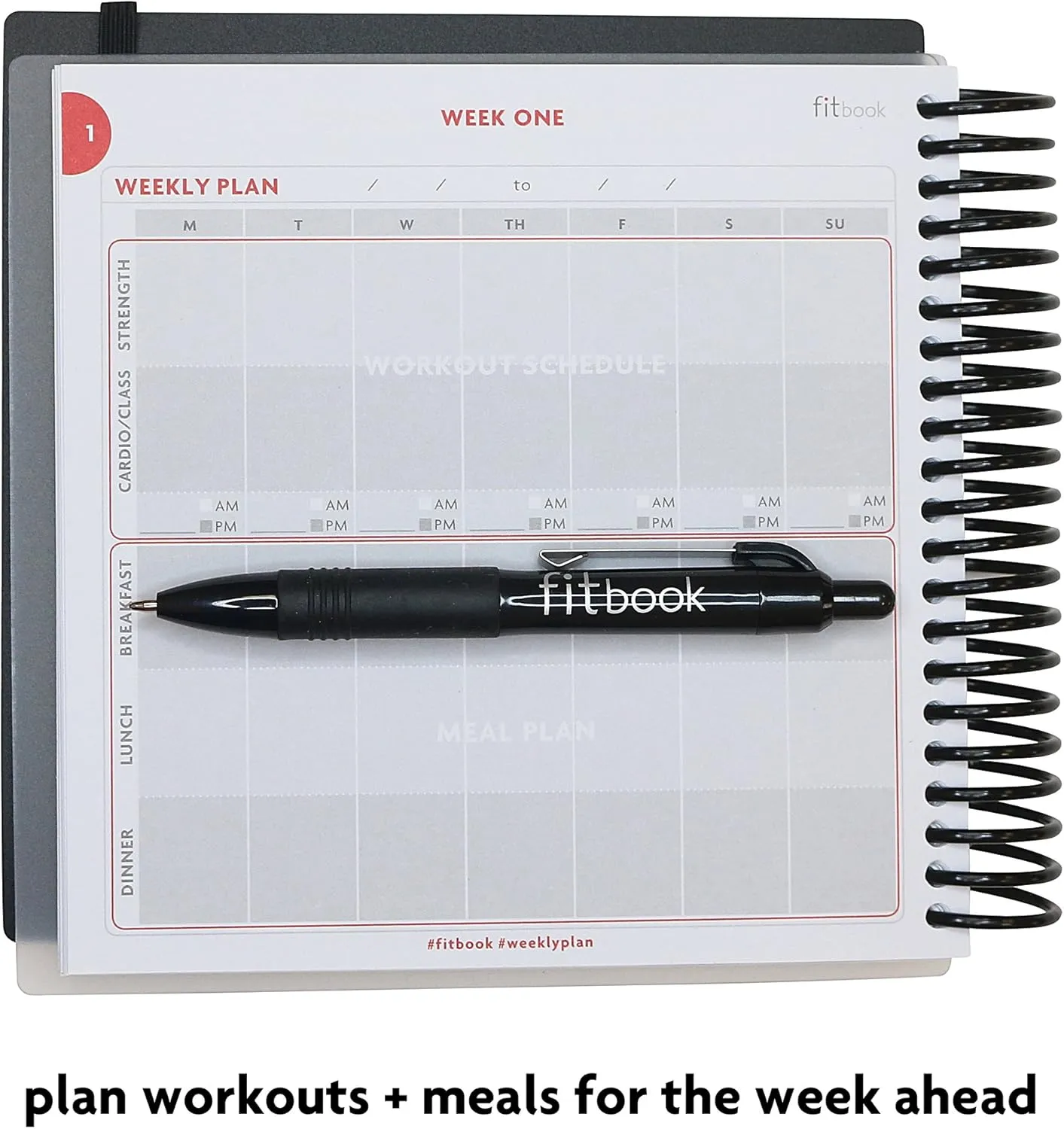 Fitlosophy Fitbook: 12 Week Fitness Journal and Planner for Workouts, Weight Loss and Exercise